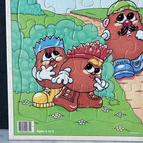 Vintage Potato Head Kids 1986 Frame Tray Puzzle 25 Pieces - MB Hasbro - Picture 4 of 6
